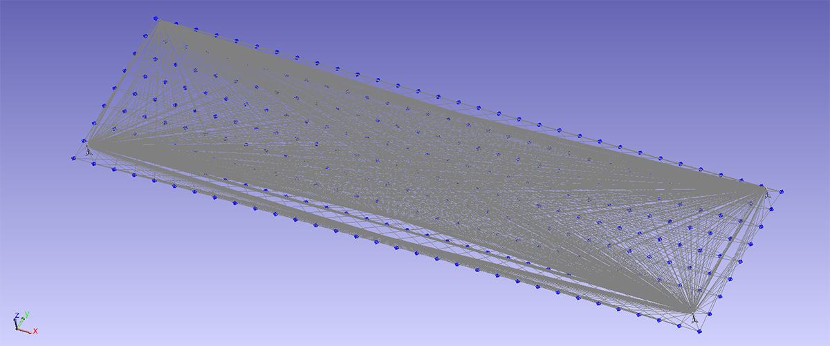 USMN uses a weighted multilateration algorithm to exploit the extreme accuracy of laser interferometers on laser trackers and yield very accurate control networks.